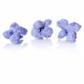 Echte paarse bloemen, violet, volledig gekonfijt, Ø ca. 3 cm, eetbaar, stapel en stapel - 48 g, 24 uur - karton