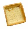 Tartellette da dessert, quadrate, 7x7cm, H 1,8cm, leggere, pasta frolla - 3,46 kg, 120 pezzi - Cartone