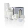 Paper capsules, white, Ø 30 / 44mm, 20mm high - 1,000 St - carton