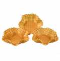 Waffle basket, wavy, Ø 12.5 cm - 1.3kg, 60 pieces - Cardboard