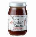 Bone Suckin` Sauce Hot, BBQ Sauce (thick), Ford`s Food - 410ml - bottle