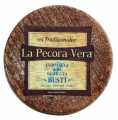 Pecorino pecora vera, schapenkaas met klein brood, verouderd, busti - ongeveer 2,5 kg - stuk
