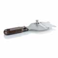 Truffle slicer, metal, smooth blade, angular head with wooden handle - 1 pc - box
