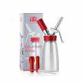 Espuma - Pulverisateur, Gourmet Whip Plus, complet, inox mat, 250 ml, rouge - 1 piece - Papier carton