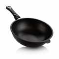 AMT Gastroguss, wok tava, Ø 28cm, 11cm yuksekliginde, cikarilabilir sapli - 1 parca - Gevsetmek