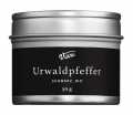 Urwaldpfeffer, schwarz, Bio, ganz, Schwarzer Urwaldpfeffer, ganz, Bio, Viani - 50 g - Dose