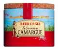 Fleur de Sel de Camargue, Fleur de Sel uit Frankrijk, motiefdoos, La Baleine - 125 g - kan