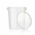 Circlecup plastic jar, round, with lid, Ø 133 x 130 mm, 1200 ml - 1 pc - loose