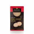 Goose foie gras block, foie gras, 2x40g in slices, Feyel - 80g, 2 pieces - PE shell