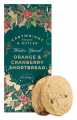 Shortbread de laranja e cranberry com especiarias de inverno, shortbread com laranja, cranberry e canela, Cartwright and Butler - 200g - pacote Shortbread de laranja e cranberry com especiarias de inverno, shortbread com laranja, cranberry e canela, Cartwright and Butler - 200g - pacote