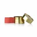 Caviar jar - gold, unprinted, with elastic seal, Ø11.5cm, for 500g caviar - 1 pc - loose