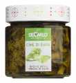 Cime di rapa, Stängelkohl in nativem Olivenöl extra, De Carlo - 200 g - Glas