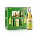 Chardonnay thrugusafi, lettur, 100% beinsafi, Voelkel, lifraenn - 6 x 0,7 l - Innborgunarkassi