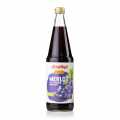 Merlot thrugusafi, dokkur, 100% bein safi, Voelkel, lifraenn - 700 ml - Flaska