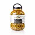 Zaitun hijau Chalkidiki Colossal, dengan batu, Lakudia - 5.3 kg - PE boleh