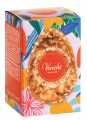 Huevo Mignon de Almendras Saladas y Caramelo, Huevo de Chocolate con Caramelo Blanco y Almendras Saladas, Venchi - 70 gramos - Pedazo