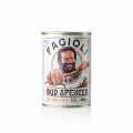 Fagioli alla Bud Spencer Original, Borlotti-pavut tomaattikastikkeessa ja pekonissa - 400 grammaa - tolkki Fagioli alla Bud Spencer Original, Borlotti-pavut tomaattikastikkeessa ja pekonissa - 400 grammaa - tolkki