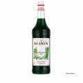 Monin woodruff surubu 1:8, vegan - 750 ml - Sise Monin woodruff surubu 1:8, vegan - 750 ml - Sise