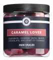 Caramel Lover, permen licorice rasa cokelat putih dan karamel, Mon Dragee - 150 g - Bagian