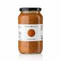 Salsa Spice Garden Red Mojo, con peperoni, peperoncino e coriandolo - 900 ml - Bicchiere