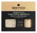 Risotto al tartufo bianco, Set for preparing risotto rice with white truffles, Tartufi Ponzio - 250 g + 60 g - Glass Risotto al tartufo bianco, Set for preparing risotto rice with white truffles, Tartufi Ponzio - 250 g + 60 g - Glass
