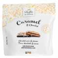 Caramel and chocolate sesame, salted butter caramel with dark chocolate and sesame, Dolfin - 125 g - pack Caramel and chocolate sesame, salted butter caramel with dark chocolate and sesame, Dolfin - 125 g - pack