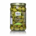 Green olives, with core, Gigante Bella di Daunia DOP, Casa Rinaldi - 1.68 kg - Glass