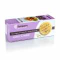 Barsnack Tresors - Crispy franz. Mini waffle crackers with garlic and herbs - 95 g - carton