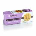 Barsnack Tresors - Crispy franz. Mini biscuits gaufres à l`ail et aux herbes - 95 g - carton