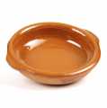Clay bowl - cazuela, brown, glazed, Ø 8cm - 1 pc - loose