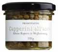Capperini all`aceto, small capers in wine vinegar, Primopasto - 110 g - Glass