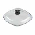 AMT Gastroguss, stekleni pokrov za kvadratno pekac, 28 cm - 1 kos - folijo