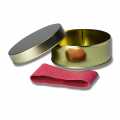 Kaviaarpot - goud, onbedrukt, met rubberen afdichting, Ø11,5cm, voor 500g kaviaar - 1 st - los