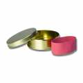 Tin of caviar - gold, unprinted, with closure gum for 250g caviar - 1 St - slack