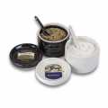 Set ceramica, vaso sale, Flos Salis® 100g + vaso pepe, Tellicherry 70g + cucchiaino - 170 g, 4 pezzi. - Foglio