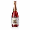 Secco buah apel-kismis merah-raspberry Van Nahmen, bebas alkohol - 750ml - Botol